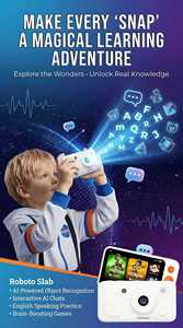 Appareil photo numérique pour enfants alimenté par l'IA, appareil photo éducatif pour l'apprentissage précoce des garçons et des filles - Product Image 5