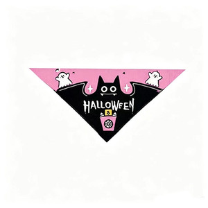 Pañuelo Triangular para Mascotas Yisi de Halloween, 63cm X 43cm, para Perros y Gatos, Temporada de Otoño - Product Image 2