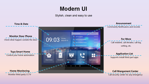 Smart Home High-End 10-Zoll-IP-Video-Gegensprechanlage mit Android-Betriebs system überwachung im Innen-und Außenbereich - Product Image 6