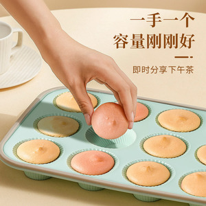 Custom 12-Cavity Muffin Cupcake Mold Food Grade Silicone Baking Mold Oven Safe Cake Mold - Product Image 2