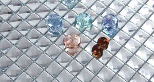 Mosaïque <span class=keywords><strong>de</strong></span> carreaux en verre miroir <span class=keywords><strong>de</strong></span> cristal à treize facettes <span class=keywords><strong>de</strong></span> luxe pour <span class=keywords><strong>salle</strong></span> <span class=keywords><strong>de</strong></span> <span class=keywords><strong>bain</strong></span> et cuisine, crédence murale, mosaïque adhésive en miroir - Product Image 5