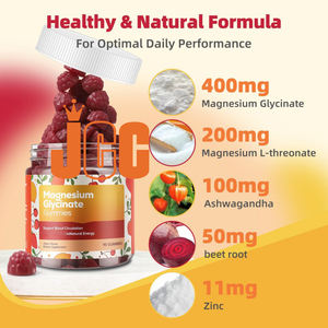 Nueva llegada OEM Etiqueta Privada glicinato de <span class=keywords><strong>magnesio</strong></span> gomitas de vitamina <span class=keywords><strong>Zinc</strong></span> gomitas puras dulces <span class=keywords><strong>para</strong></span> gomitas de apoyo al sueño inmune - Product Image 3