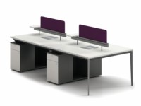 Ensemble de bureaux modulaires LIWEI modernes pour 6 personnes, avec panneaux en bois durables, pour une collaboration efficace du personnel