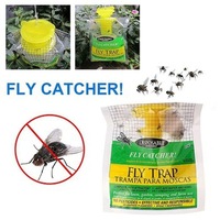 Attracteur de sac de capture jetable de piégeage de mouches suspendu écologique conception agréable Offre Spéciale efficacement sacs de piège à mouches en plein air