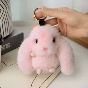 Lindo Llavero de Peluche de Conejo, Colgante Suave para Bolsa, Anillo de Llavero Esponjoso para Regalos y Festividades - Product Image 5