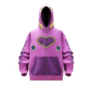 Sweat à capuche intégral 100% coton vert de haute qualité avec logo personnalisé, sweat à capuche lourd à fermeture éclair intégrale, sweat à capuche vierge - Product Image 3