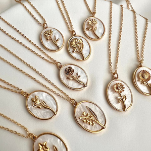 Bijoux personnalisés Peishang vente en gros <span class=keywords><strong>de</strong></span> bijoux personnalisés en argent sterling 925 plaqué or 18 carats collier avec pendentif <span class=keywords><strong>fleur</strong></span> <span class=keywords><strong>de</strong></span> vie pour femmes - Product Image 2