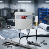 Transmisor de Temperatura y Humedad Industrial RS485 Modbus RTU, Controlador de Monitoreo para Centros de Datos y Salas de Servidores, Sensor S4TD