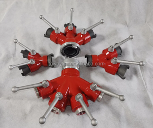 Diviseur d'eau 2 voies Type Y Taille 2.5 "x 1.5" x 1.5 "Répartiteur d'eau de bouche d'incendie avec vanne d'arrêt 2 voies/3 - Product Image 3