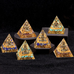 6cm Pyramide Naturel Améthyste Lapis Tour Éléphant Dieu Série Goutte À Goutte Pyramide Ornement - Product Image 1