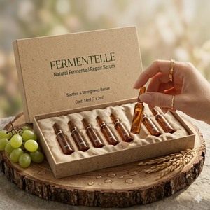 Ampoule d'eau de riz fermentée hydratante intensive 7 jours en gros, sérum à l'acide hyaluronique pour peaux sèches - Product Image 4