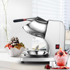 Envío a tiempo Afeitadora de hielo Aleación de aluminio 120 kg/h Trituradora de hielo Máquina Snowcone con 3 cuchillas - Product Image 5