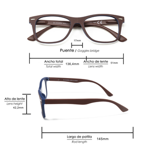 Gafas de lectura Illinois Red con aumento de +3.0 - Product Image 2