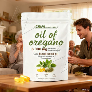 Bulk Stock Black Seed Oil Softgel Capsules with Oregano Oil Natural Digestive and Antioxidant Aid - Product Image 2