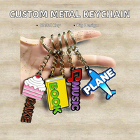 Porte-clés personnalisé rechargeable en PVC avec motifs tissés cercle, cochon et chat, poupées et animaux – Promotion en gros, logo 2D
