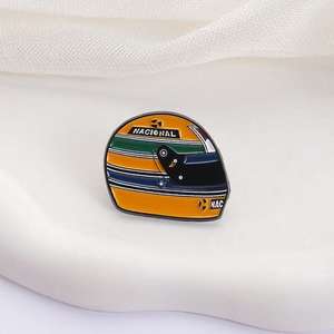 دبابيس مطلية بالمينا من سبائك الزنك ، بروش تذكاري للمجوهرات بالجملة من Ayrton Senna - Product Image 4