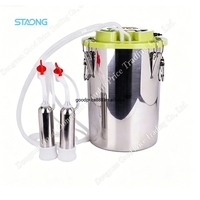 Machine à traire rapide pour vaches, chèvres et moutons, 12L, haute efficacité, avec petit réservoir, portable, à batterie rechargeable, à pulsation, pour usage domestique