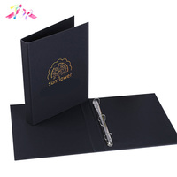Carpeta de Anillas Expandible Personalizada de 3 Pulgadas A4, 2, 3 y 4 Anillas, Carpeta de Archivo de Cartón, Cubierta de PVC para Documentos