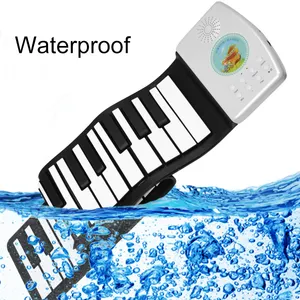 Keyboard musik Digital lipat, Keyboard musik elektronik portabel Mini, Organ elektronik, Keyboard Piano profesional untuk anak-anak