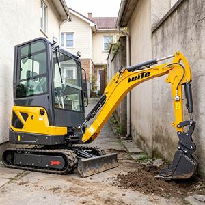 Mini-excavatrice de 1,8 tonne avec cabine, moteur EPA, livraison gratuite, 2t, excavatrice sur chenilles, CE, pour la maison et la ferme, à vendre, LEITE - Product Image 6