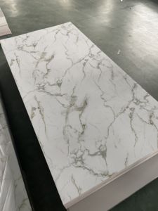 Plaques de <span class=keywords><strong>surface</strong></span> solide en acrylique modifié de 6 mm, texture marbre, pierre artificielle, pour panneau mural de douche, comptoir de bar, directement de l'usine - Product Image 2