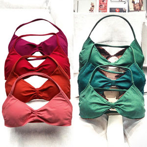 Ensemble de yoga 2 pièces uni pour femme : Soutien-gorge de sport à bretelles et leggings respirants sans coutures à haute élasticité pour la gym et l'entraînement de résistance - Product Image 3