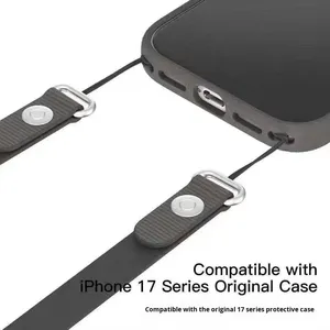 <span class=keywords><strong>Coque</strong></span> magnétique pour <span class=keywords><strong>iPhone</strong></span> 17 <span class=keywords><strong>Pro</strong></span> <span class=keywords><strong>Max</strong></span> avec <span class=keywords><strong>cordon</strong></span> bandoulière réglable en nylon, couleur orange – Meilleure vente - Product Image 3