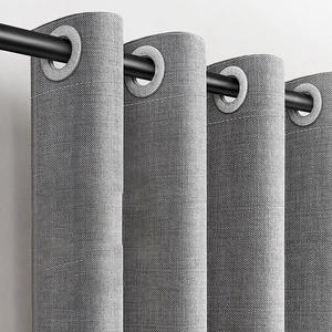 DaiRui Hotel <span class=keywords><strong>Rideau</strong></span> <span class=keywords><strong>de</strong></span> <span class=keywords><strong>douche</strong></span> <span class=keywords><strong>en</strong></span> <span class=keywords><strong>lin</strong></span> imperméable <span class=keywords><strong>de</strong></span> couleur unie personnalisé avec aimant - Product Image 3