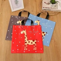 Bolsa de Plástico para Compras con Asa de Lazo Suave de LDPE, con Logotipo Personalizado OEM, al por Mayor, para Tiendas de Ropa y Regalos