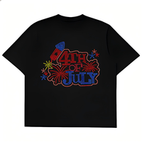 Transfert de strass personnalisé pour T-shirt, motif Jour de l'Indépendance, à poser au fer à presser