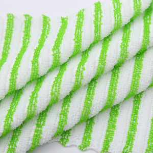 Essuie-vaisselle rayé absorbant épaissi en microfibre, serviette de cuisine bicolore à bord étroit pour casseroles et poêles - Product Image 4