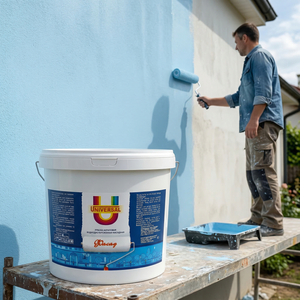 Pintura de Emulsión para Interiores 14kg, Revestimiento Acrílico a Base de Agua para Paredes de Concreto, Ladrillo y Yeso, Universal - Product Image 2