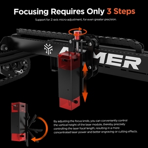 Machine de gravure et de découpe laser ACMER P1 - Options 10W/20W avec système d'assistance pneumatique automatique, contrôle par application et Wi-Fi pour métal et bois - Product Image 4