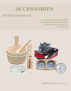 Salle de sauna en cèdre rouge de style <span class=keywords><strong>nordique</strong></span> moderne avec poêle à sauna pour spa à domicile et bien-être - Construction en bois massif écologique - Product Image 5