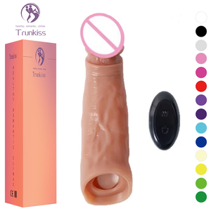 Consoladores Producto para adultos Juguete para adultos Dildo Amor sexual Consolador usable Parejas Juguete sexual Wome Extender Condones usables para hombres - Product Image 1