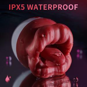 Беспроводной реалистичный вибратор-роза для женщин с функцией обертывания и вибрирующего языка для имитации оральных ласк - Product Image 6