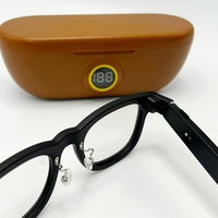 Lunettes intelligentes IA avec étui de charge 3600 mAh, caméra 8MP, enregistrement vidéo 1080P, transmission Wi-Fi, appels sans fil BT et intégration ChatGPT