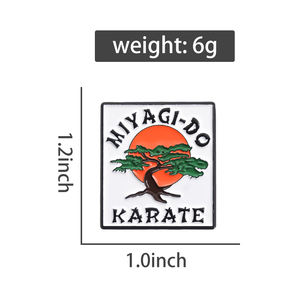 <span class=keywords><strong>Miyagi</strong></span> Do Karate smaltato spille personalizzate di arti marziali spille da bavero distintivi per gioielli da cartone animato regalo per bambini amici - Product Image 6
