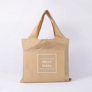 Bolsa de Compras Plegable con Logotipo Impreso, Bolsa de Nylon Reutilizable, Bolsa de Tela Personalizada, Bolsa de Poliéster Plegable para Compras - Product Image 3