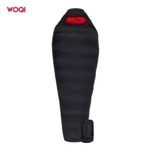 Woqi Túi Ngủ Ngoài Trời Nhẹ Chống Thấm Nước Cho Mẹ Bằng Sợi Polyester Ripstop Rỗng Có Mũ Trùm Đầu