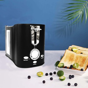 <span class=keywords><strong>Grille</strong></span>-<span class=keywords><strong>pain</strong></span> électrique automatique à 2 tranches avec bac à miettes amovible anti-blocage pour la cuisine domestique - Product Image 4
