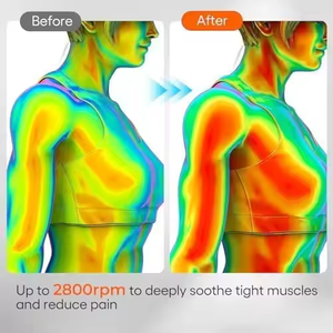 Venta al por mayor en forma de U masajeador de espalda eléctrico impulso martillo de masaje cuerpo de los hombres mango de percusión máquina para masturbación corporal - Product Image 6