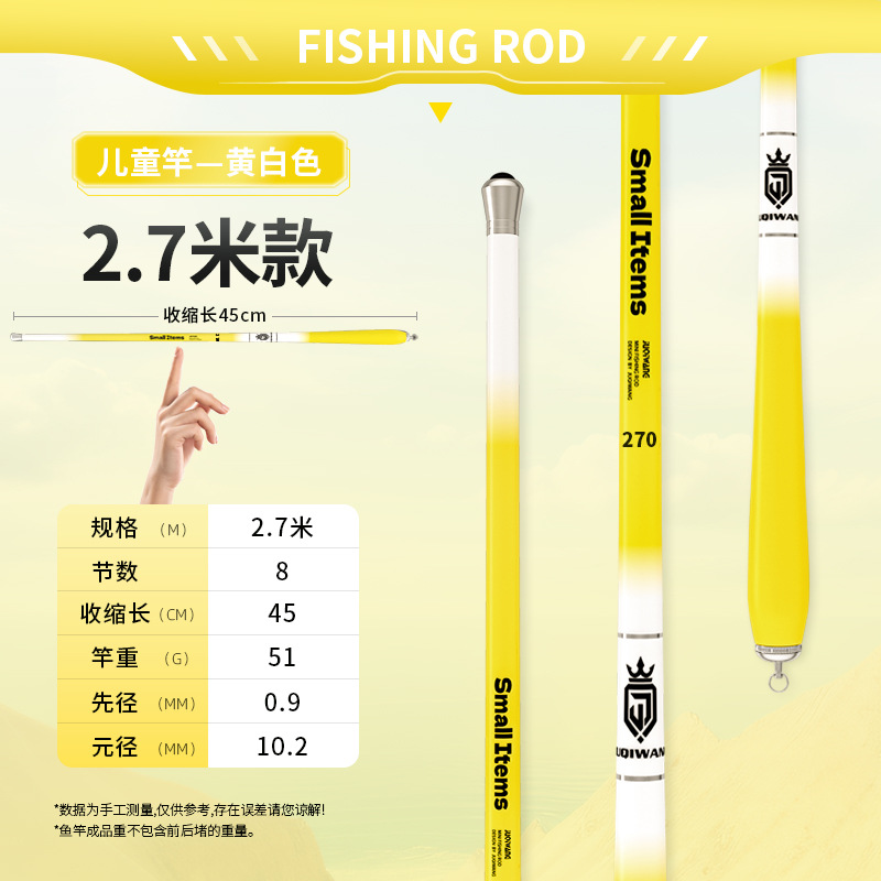 Lemon Yellow 2.7m [Bare Rod]