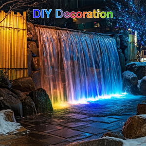 Lámpara colorida para piscina subacuática, lámpara para piscina enchufable RGB impermeable para exteriores, lámpara subacuática para piscina - Product Image 5