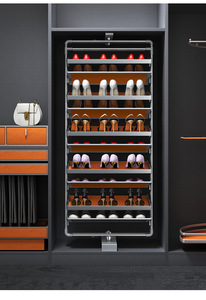 Household Durable Revolving Aluminum <b>Shoe</b> <b>Storage</b> <b>Rack</b> Space-Saving Multi-Layer Slim Rotating Cabinet Hardware Fittings - Product Image 5