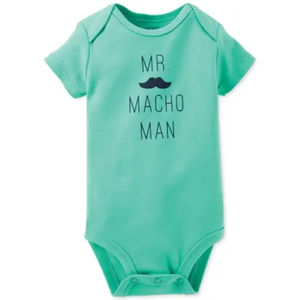 Fabricante Chino de Ropa Casual para Bebés Recién Nacidos, Mono con Estampado de Palabras Simples para Niños - Product Image 1