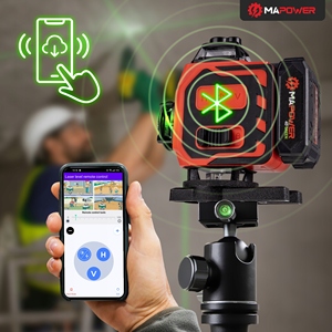 <span class=keywords><strong>Nivel</strong></span> Láser 4D Todo en Uno, Instrumento de Nivelación Láser de Pared con 16 Líneas, Autonivelación 4D, Rotación Verde de 360 Grados - Product Image 4