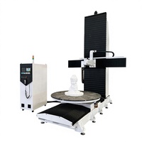Nouvelle fraiseuse CNC 5 axes de haute précision pour la sculpture de moules en mousse de grande taille, prix compétitif, plateau amovible, NC Studio/Mach3, modèle simple