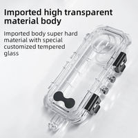 Carcasa de Buceo Invisible Hongdak para Insta360 X5, Carcasa Impermeable, Protector Panorámico Subacuático, Accesorios para Buceo