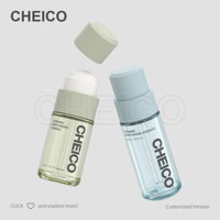1 once-60ml d'épaisseur Bouteille compte-gouttes d'essence cylindrique givrée Matériau PETG Bouteille en plastique Emballage pour essence/huile essentielle